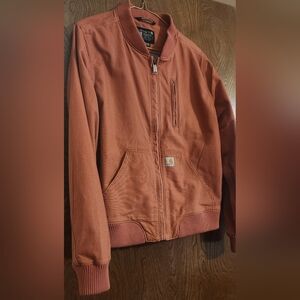 Carhartt Dusty Rose Duck Bomber Jacket, Women's Sz L